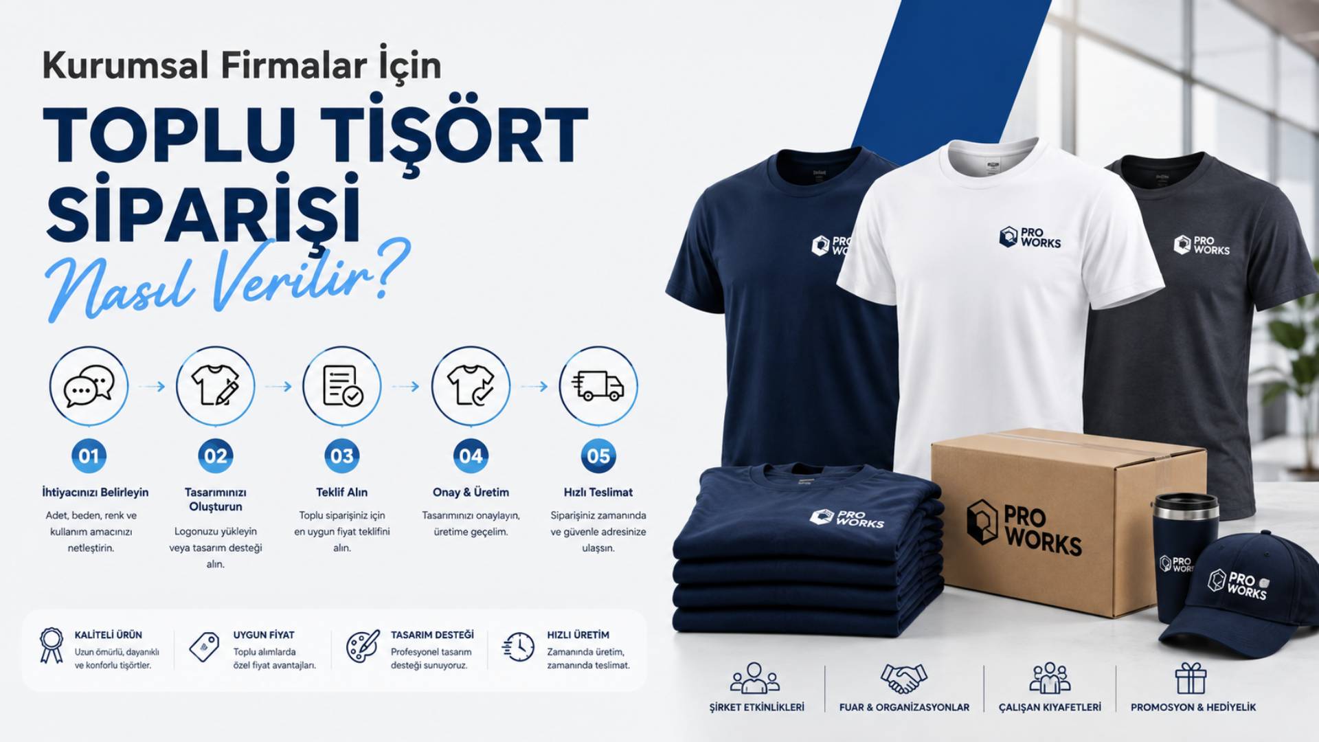 Kurumsal Firmalar İçin Toplu Tişört Siparişi Nasıl Verilir?
