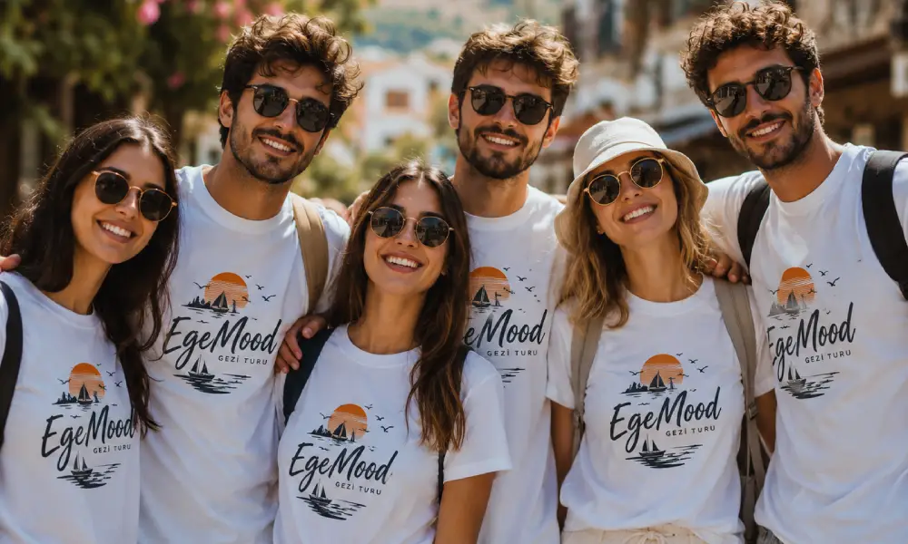 Organizasyon ve aktivitelere özel baskılı tişört – etkinlik ve grup siparişi