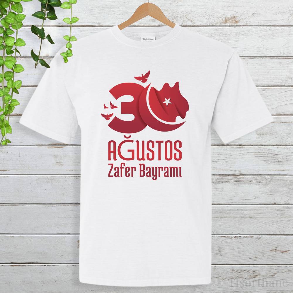 30 Ağustos Zafer Bayramı Baskılı Unisex Tişört