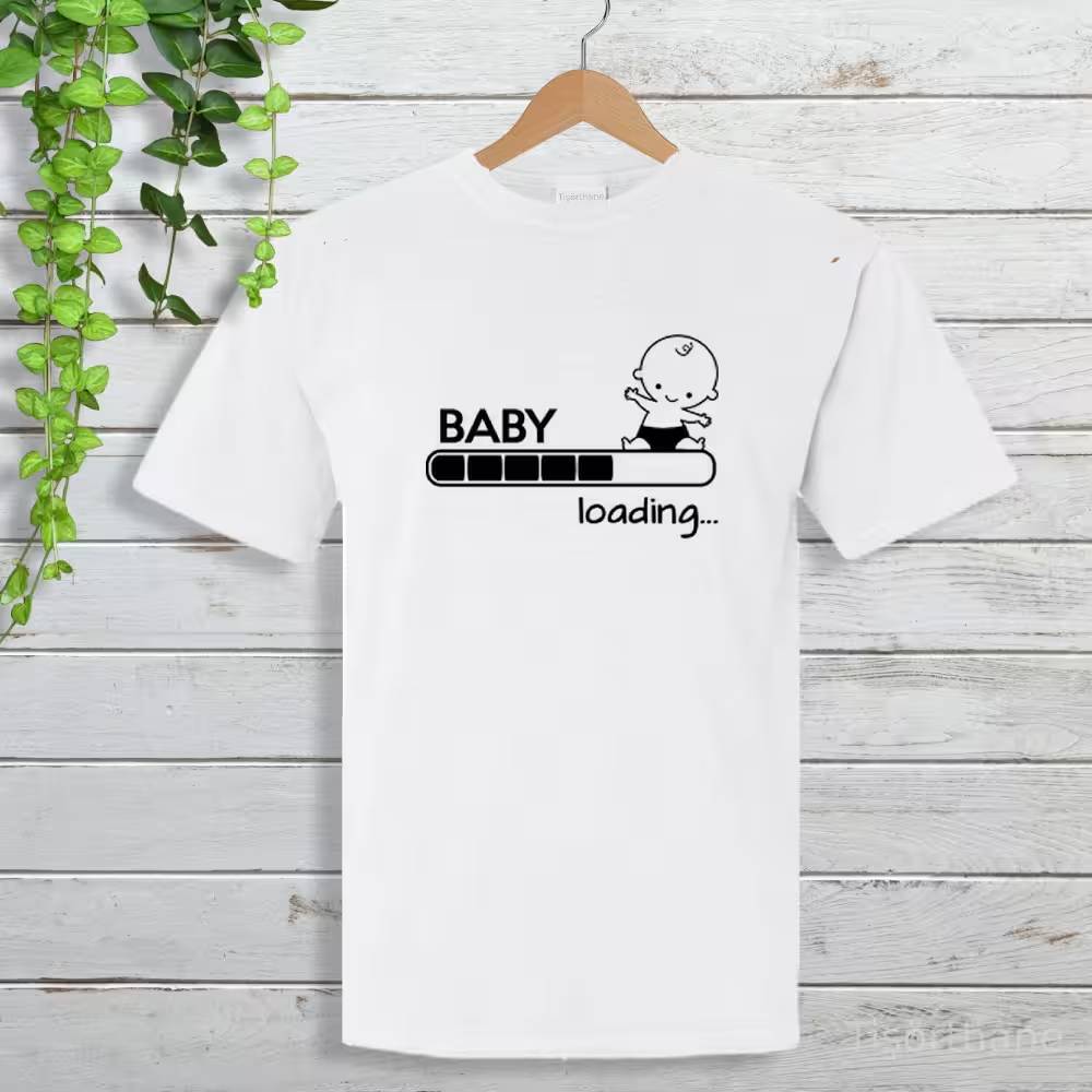 Baby Loading Baskılı Bebek Bekleyenlere Özel Tişört