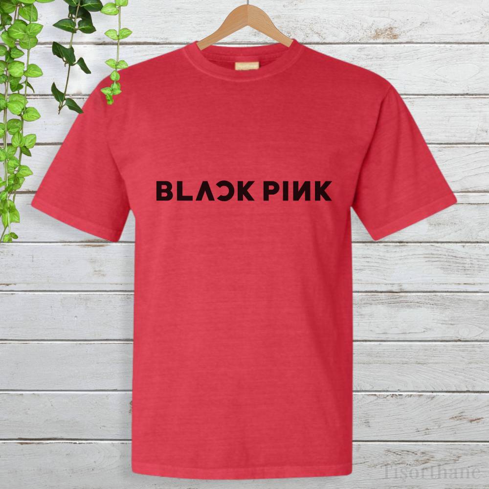 Blackpink Minimal Logo Baskılı K-Pop Fan Tişörtü