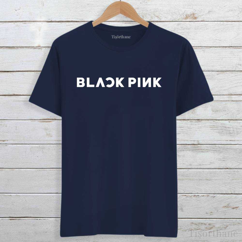 Blackpink Minimal Logo Baskılı K-Pop Fan Tişörtü