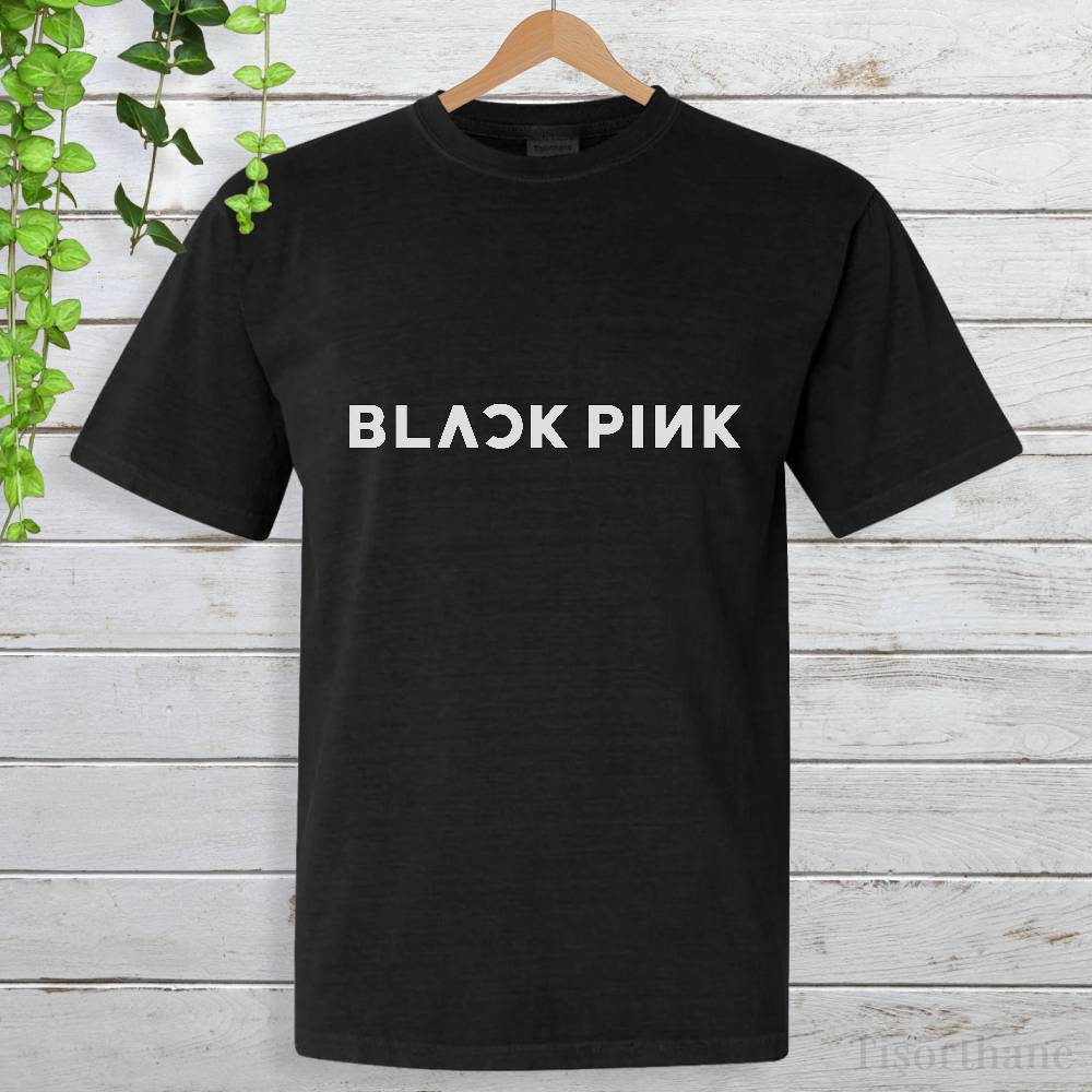 Blackpink Minimal Logo Baskılı K-Pop Fan Tişörtü