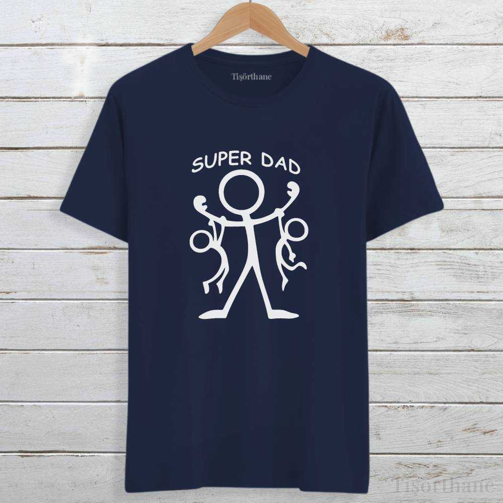 Çöp Adam Tasarımlı Eğlenceli Babalar Günü Hediye Tişörtü