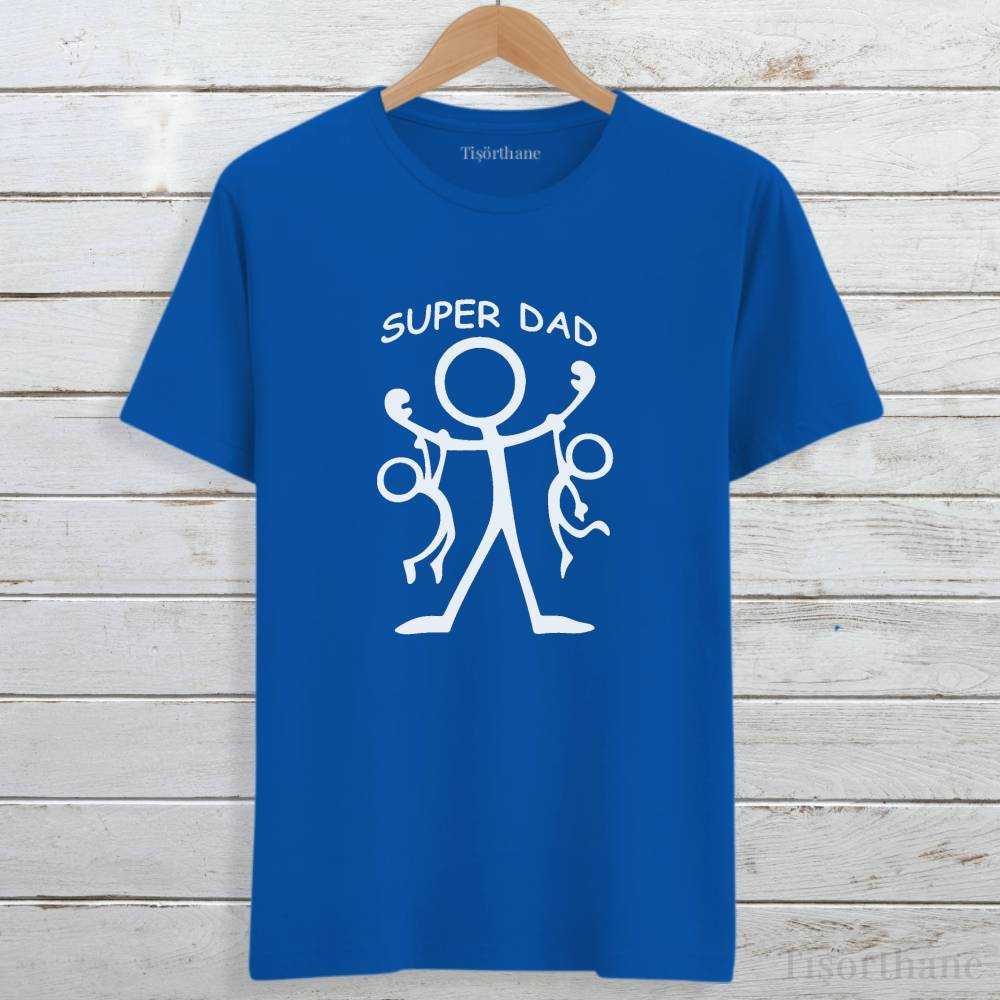 Çöp Adam Tasarımlı Eğlenceli Babalar Günü Hediye Tişörtü