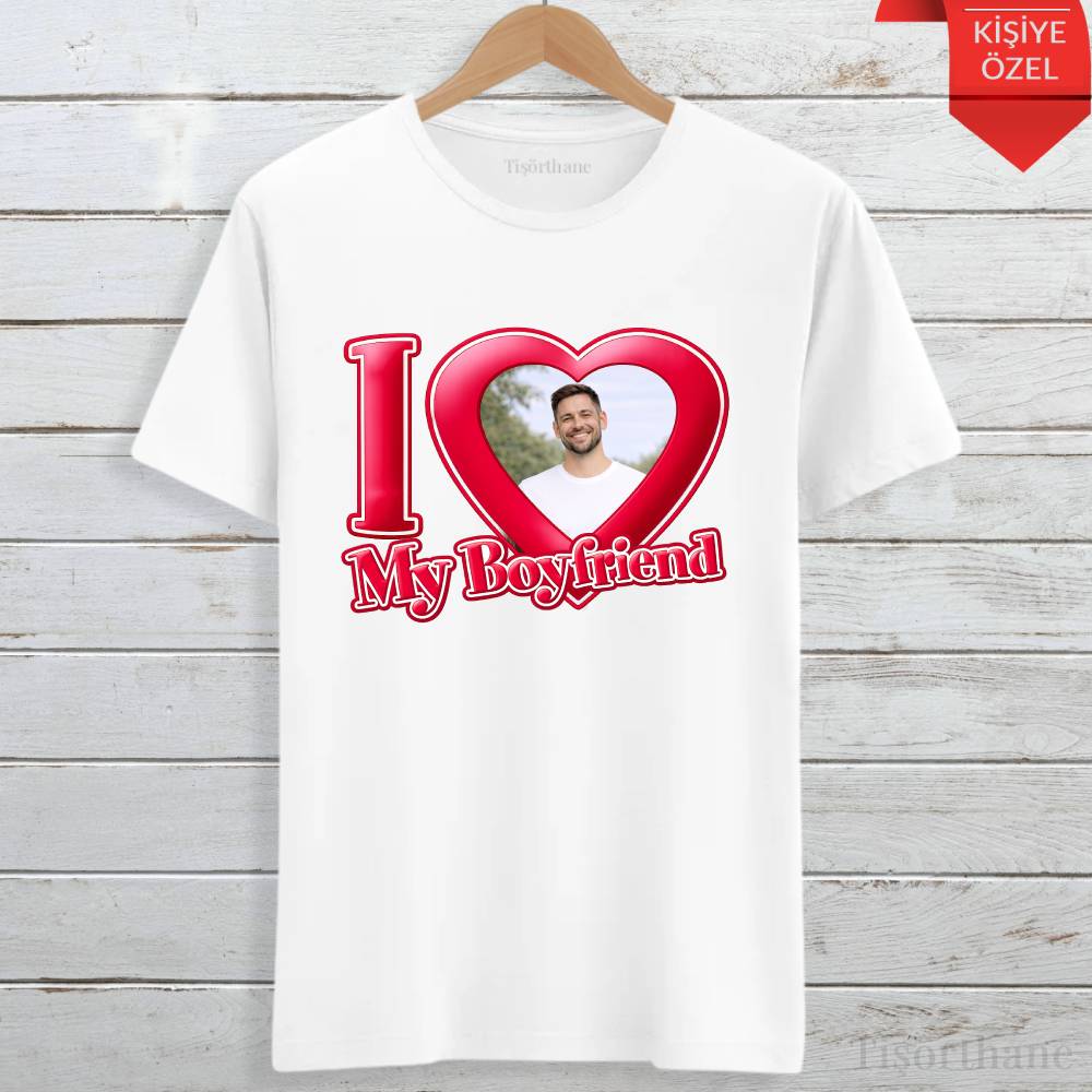 I Love My Kişiye Özel Resim Baskılı Tişört