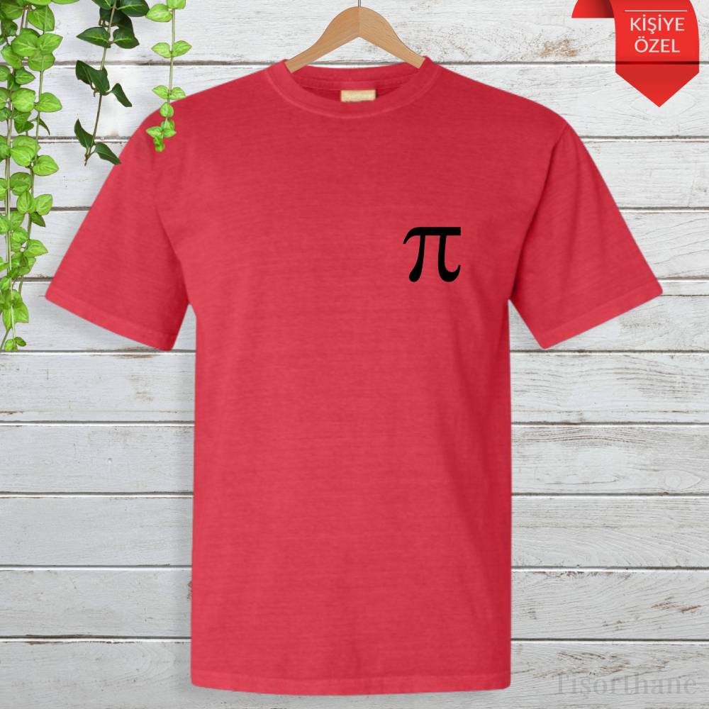 Pi Tutkusu Matematik Aşkı Tasarımlı Baskılı Tişört