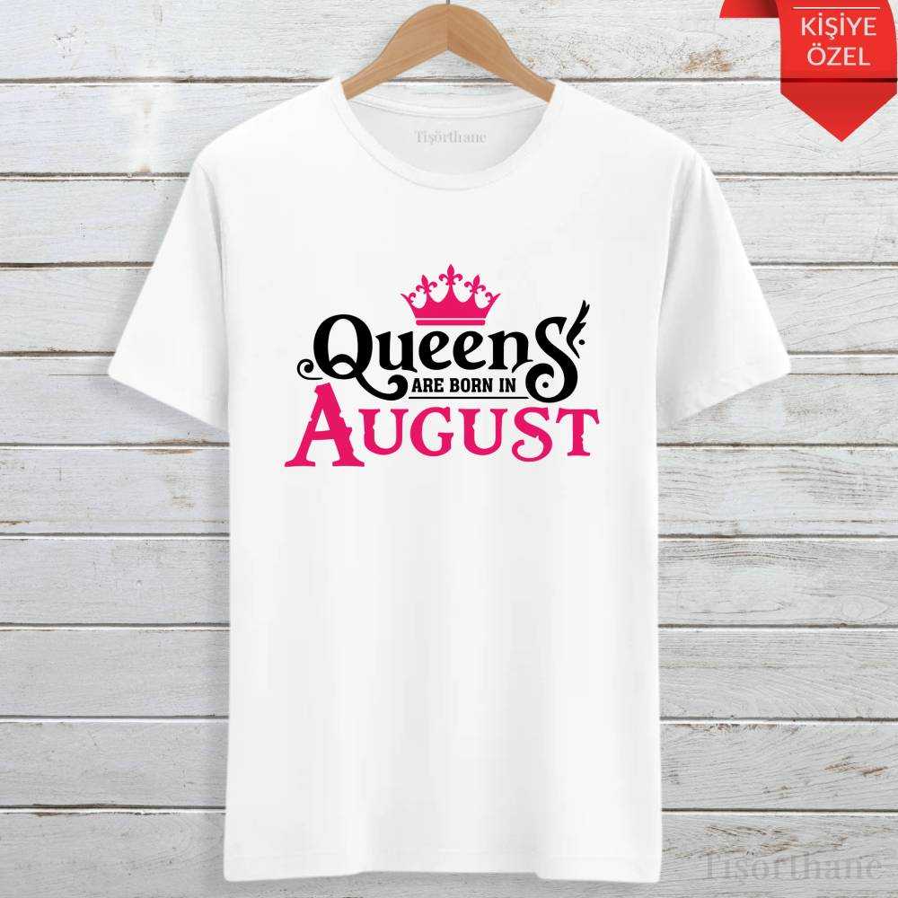 Queens Tasarımlı, Doğum Ayınıza Özel Baskılı Tişört