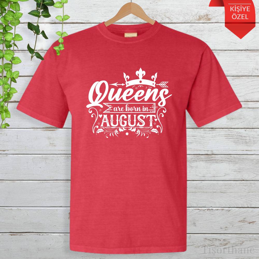 Queens Tasarımlı, Doğum Ayınıza Özel Baskılı Tişört