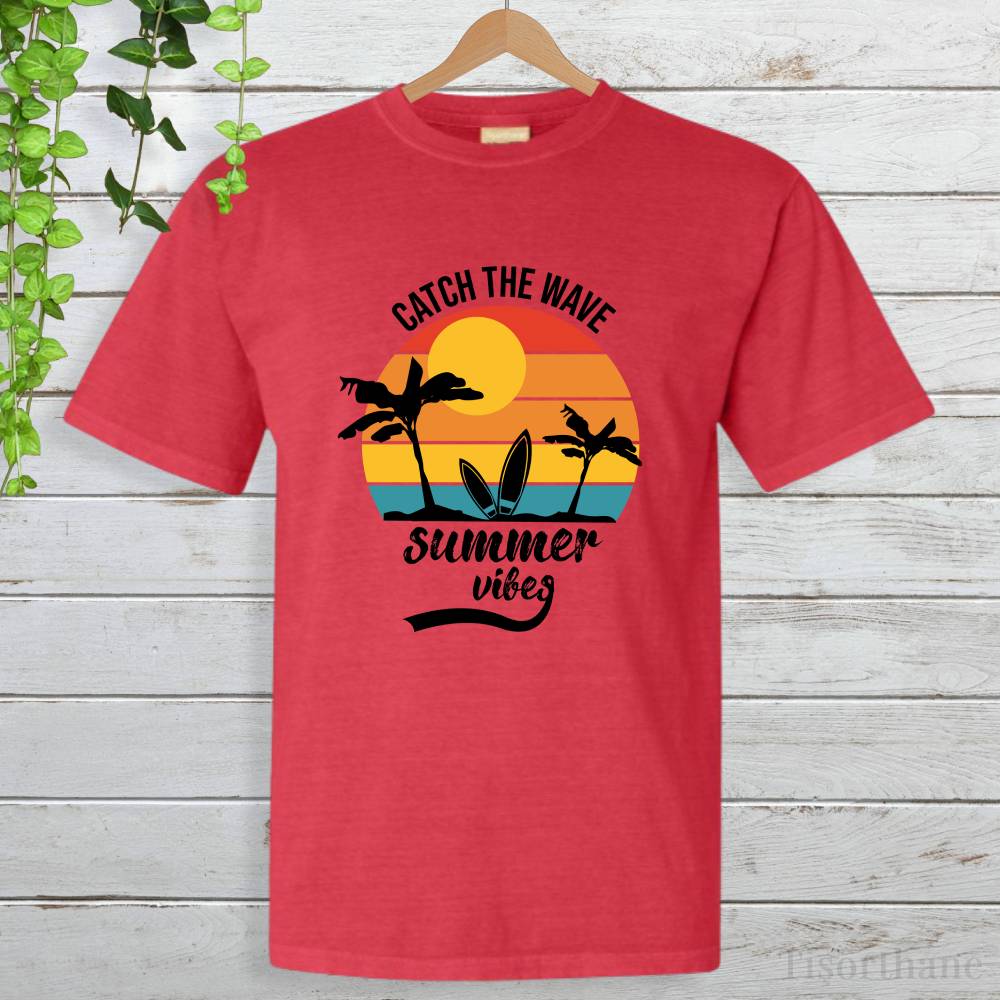 Summer Vibes Papatya Tasarımlı Baskılı Tişört