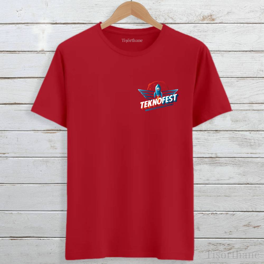 Teknofest Logo Baskılı Promosyon Tişört