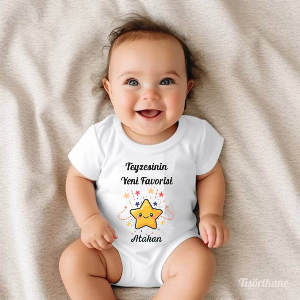 Teyzesinin Yeni Favorisi Baskılı İsme Özel Zıbın