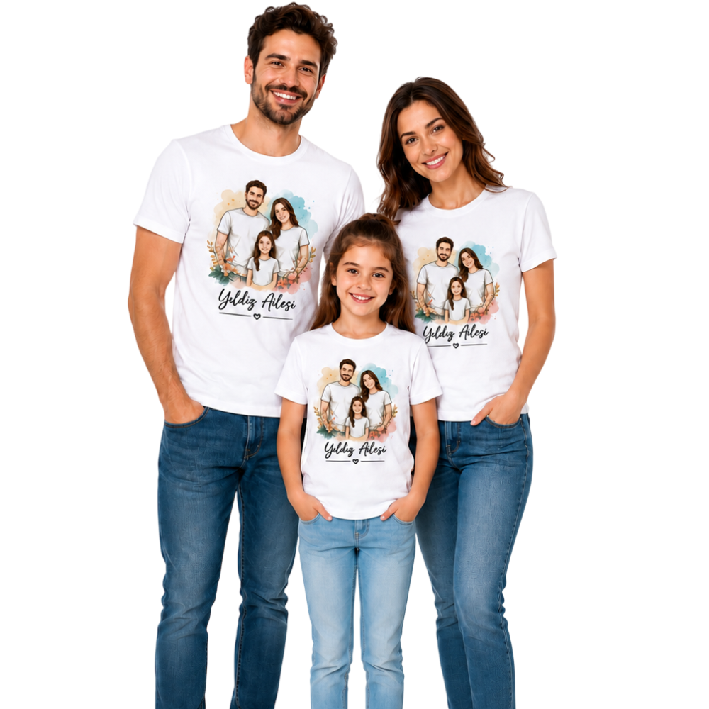 Aile tişört baskı – özel günler için baskılı tişörtler
